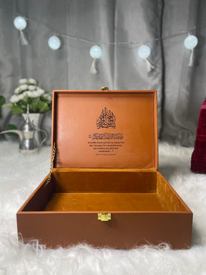 GENUINE NATURAL PURE LEATHER QURAN BOX